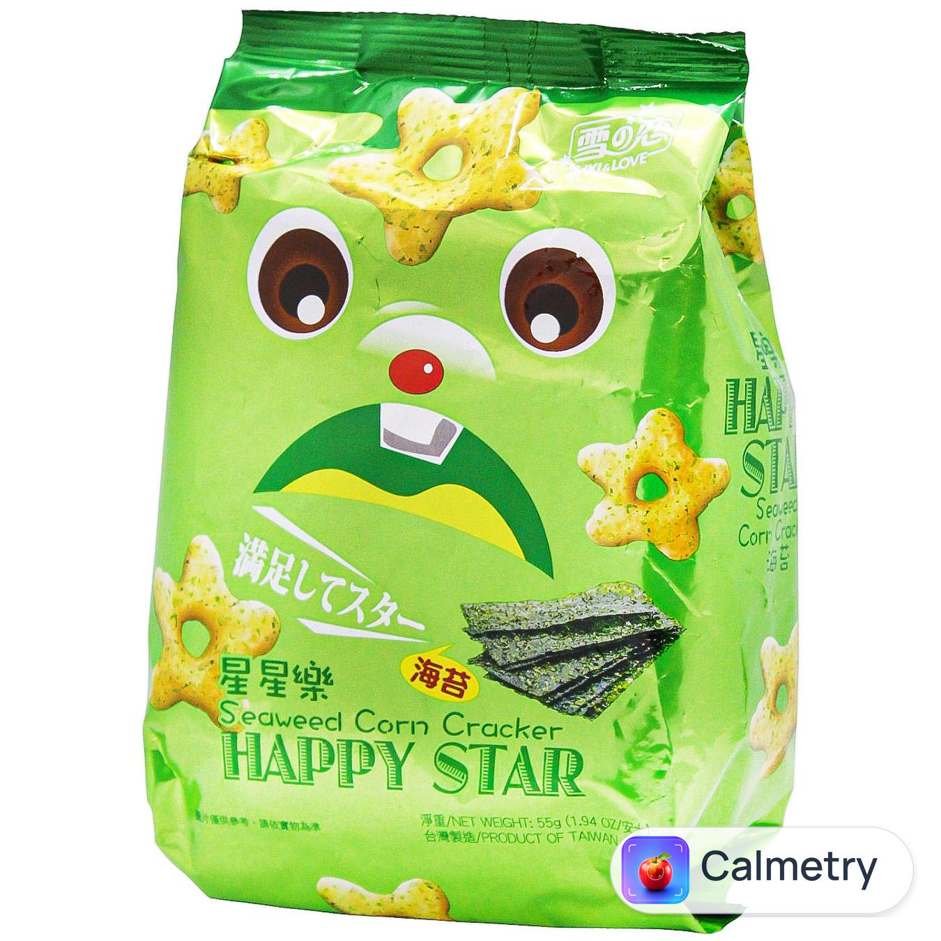 Крекер Yuki & Love Happy Star кукурудзяний зі смаком морських водоростей 55г