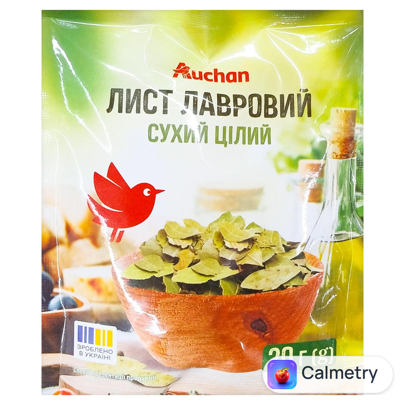 Лавровий лист Auchan сухий цілий 20г