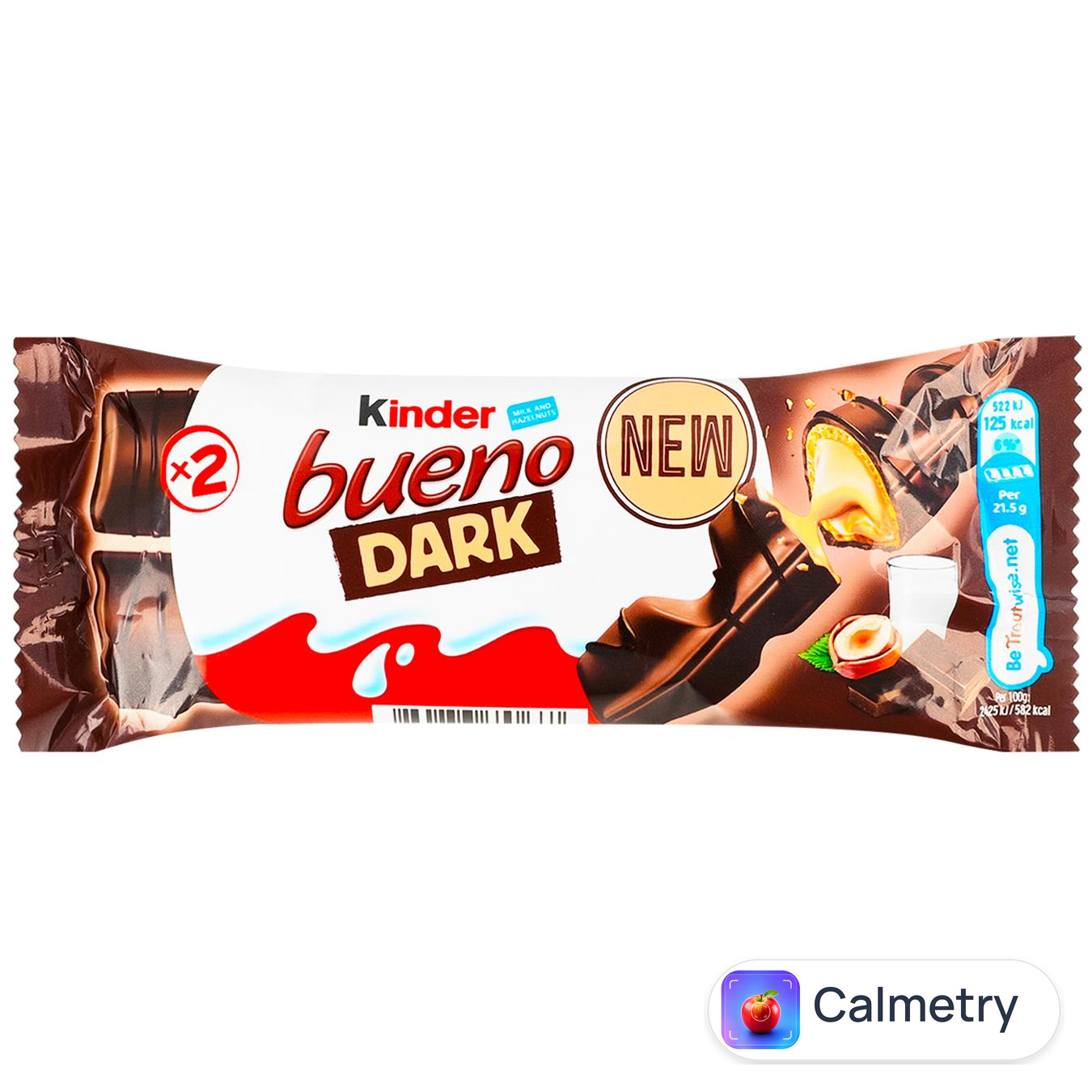 Батончик Ferrero Bueno Kinder темний шоколад 43г — фото продукту
