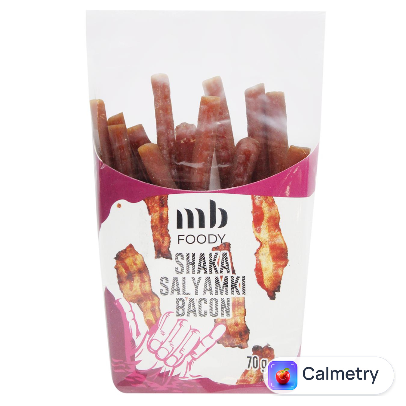 Снеки курячі MB Foody В'ялені салямки зі смаком бекону 70г