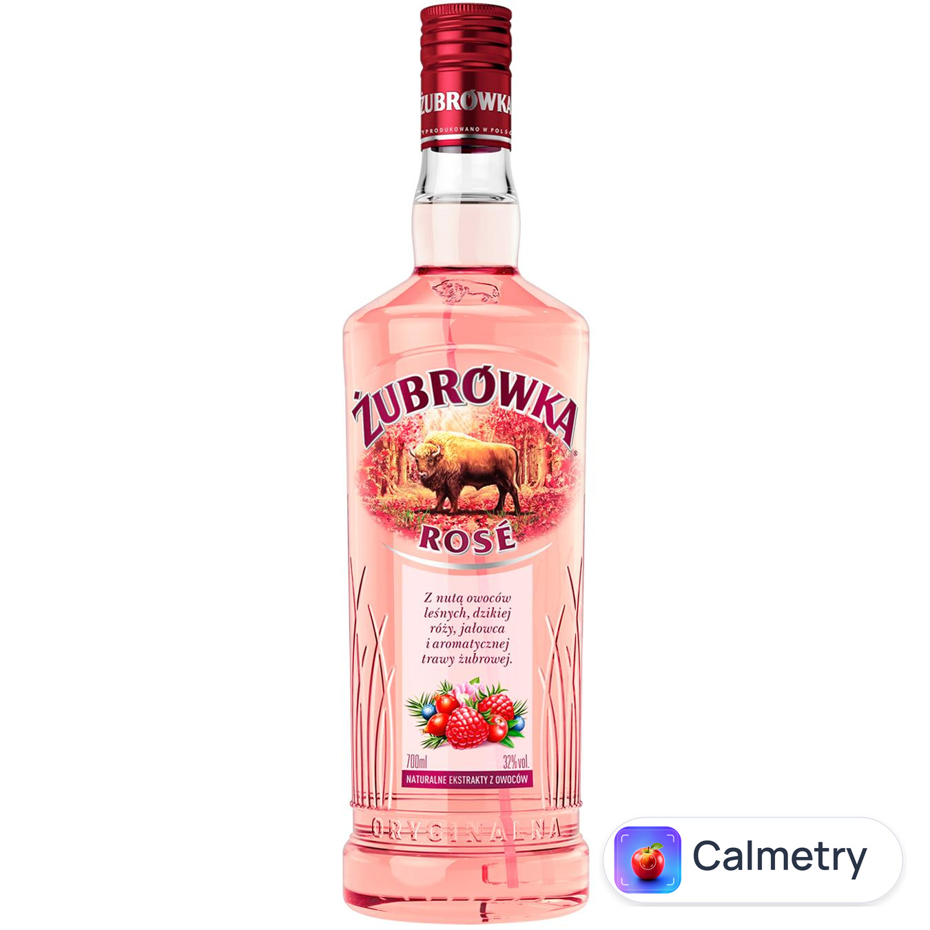 Настоянка Zubrowka Rose 32% 0,7л — фото продукту