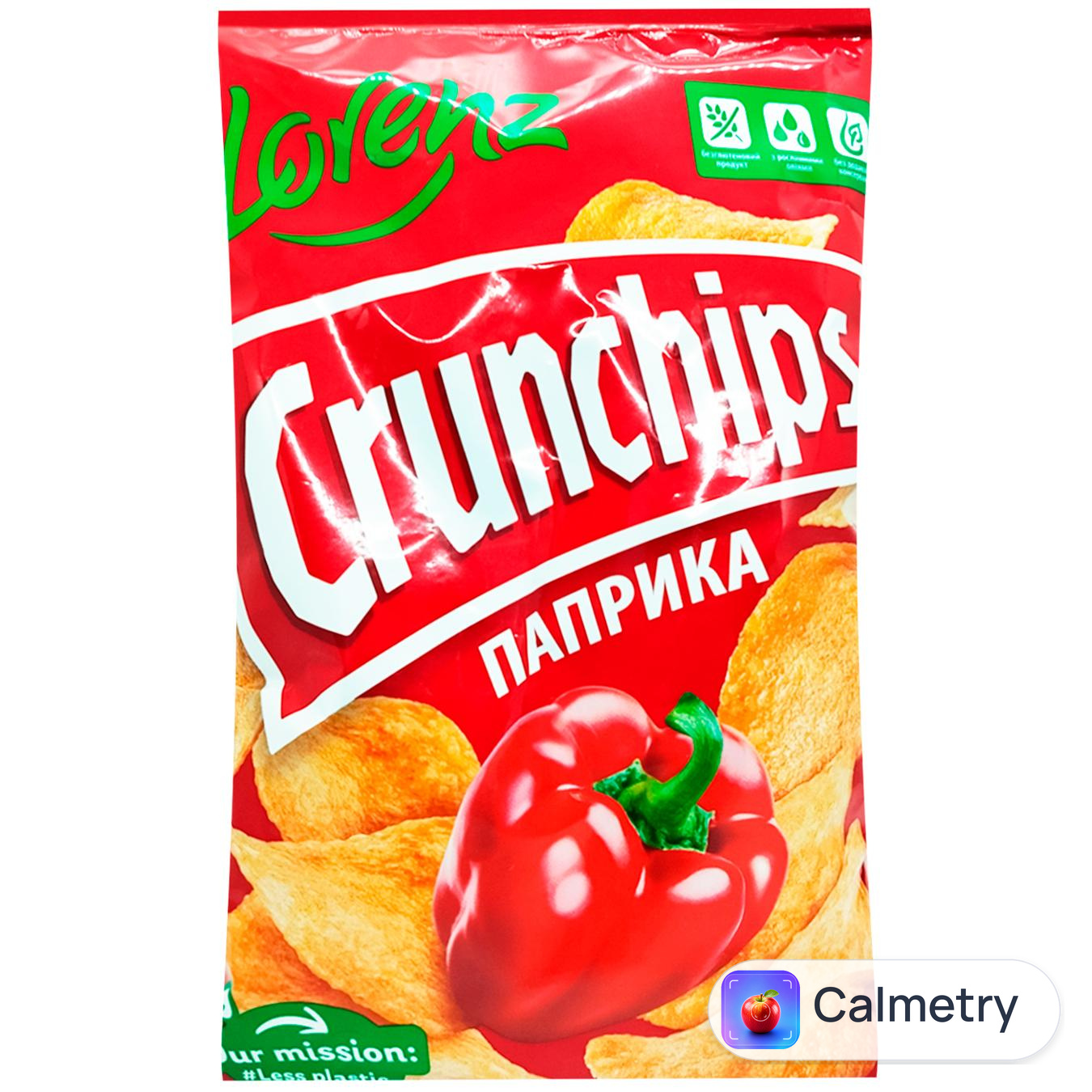 Чипси Crunchips X-Cut хвилясті зі смаком паприки 140г — фото продукту