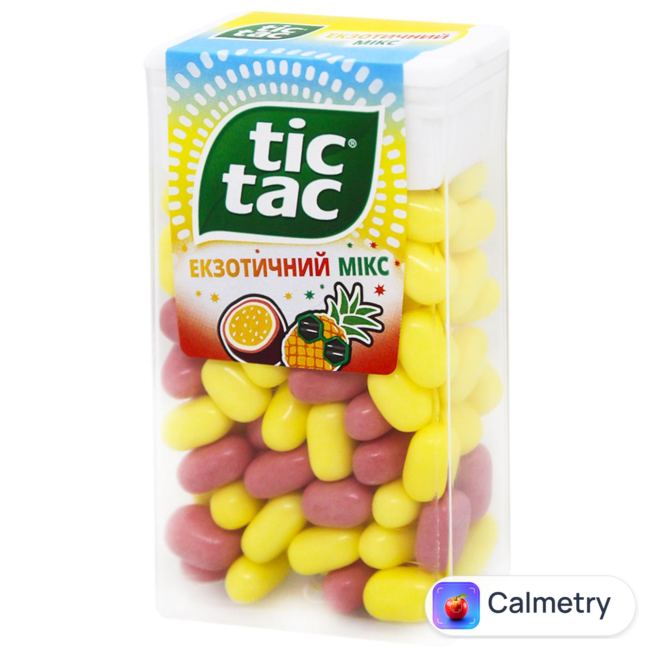 Драже Tic Tac Екзотичний мікс зі смаком ананаса та маракуї 54г — фото продукту
