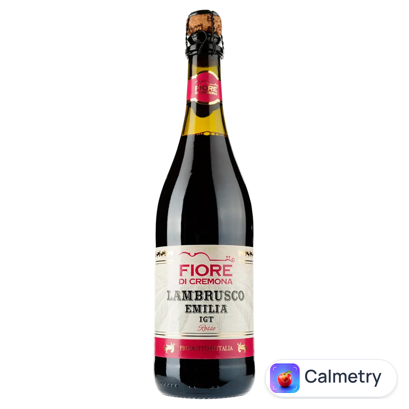 Вино ігристе Fiore Di Cremona Lambrusco DellEmilia червоне напівсолодке 8% 0,75л