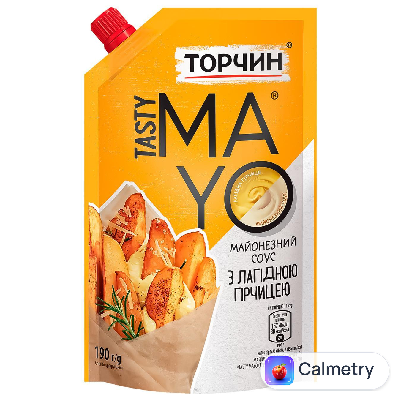 Майонезний соус ТОРЧИН® Tasty Mayo з гірчицею 190г — фото продукту