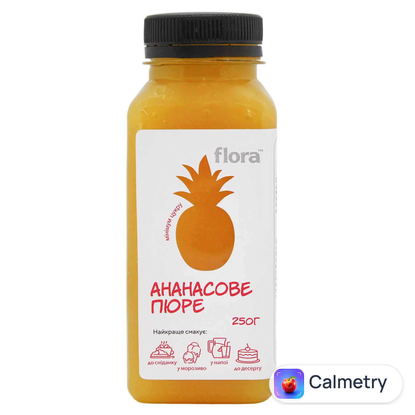 Пюре Flora Ананас 250мл — фото продукту