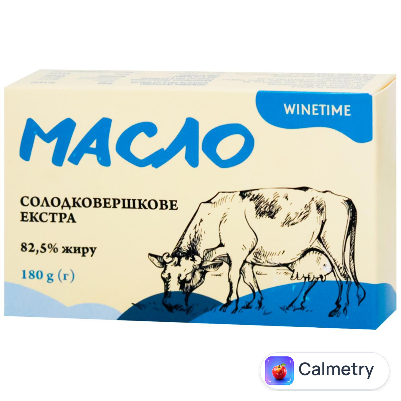 Масло Winetime солодковершкове 82,5% 180г