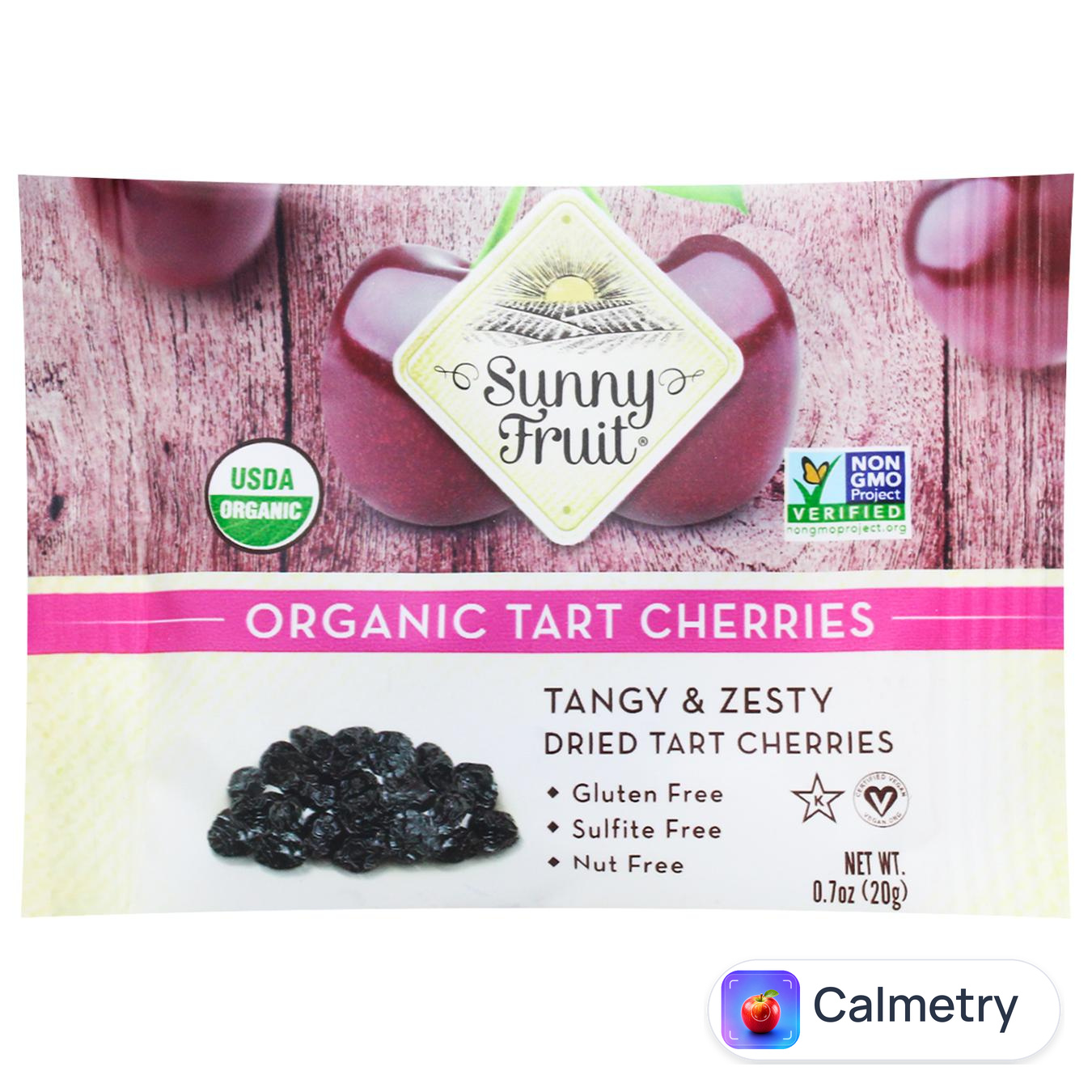 Вишні Sunny Fruit сушені органічні 20г