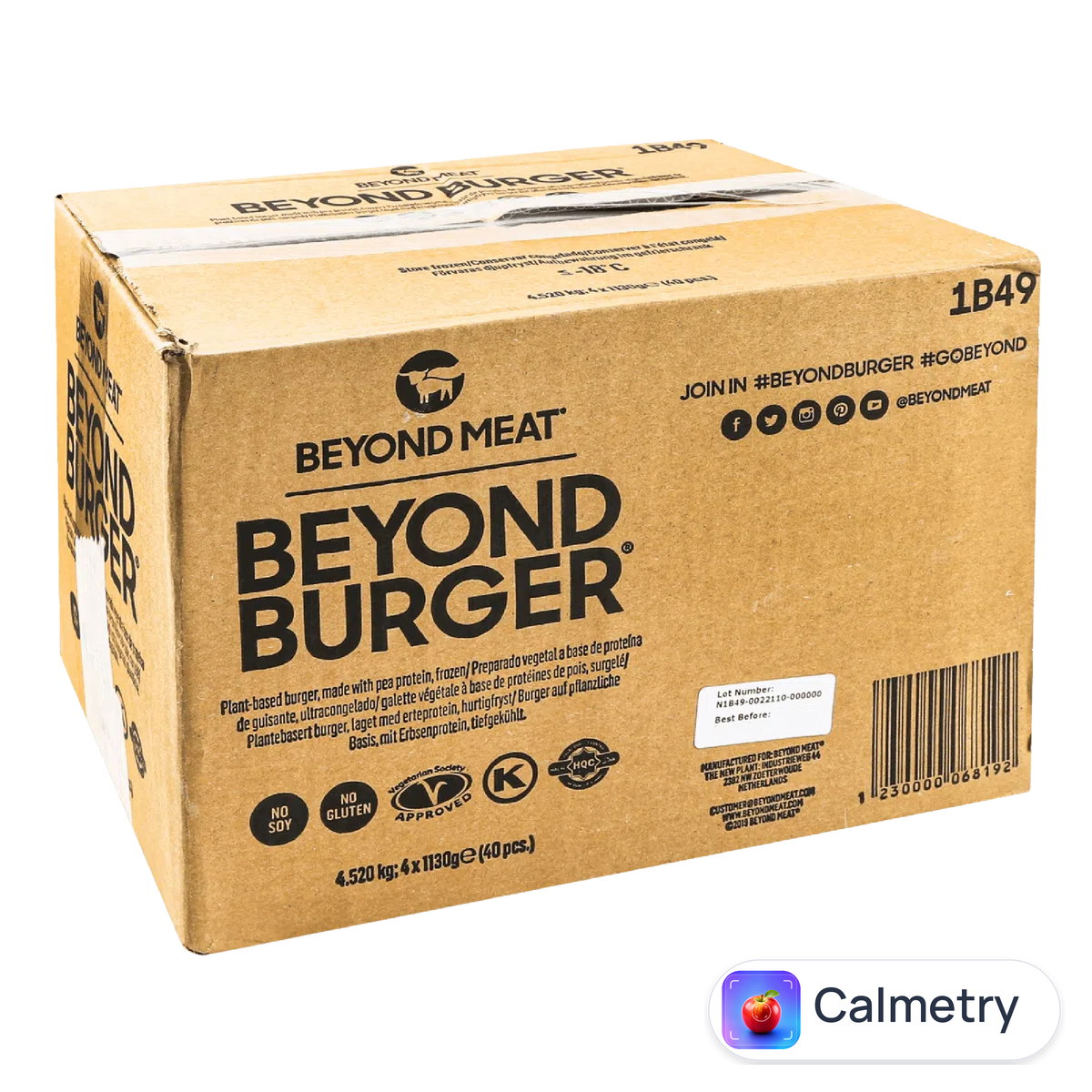 Котлета Beyond Meat для бургерів із рослинної сировини з гороховим білком 40*113г