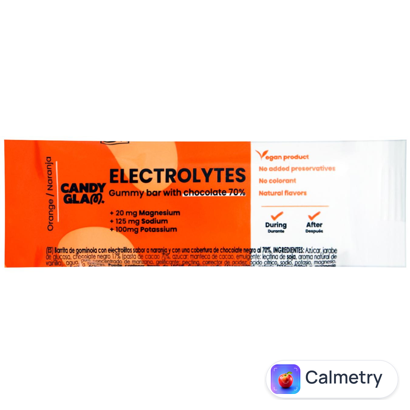 Батончик Candy Glam Еlectrolytes зі смаком апельсина 30г