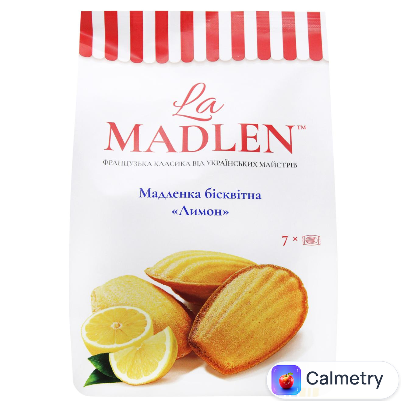Мадленка бісквітна La Madlen Лимон 140г — фото продукту