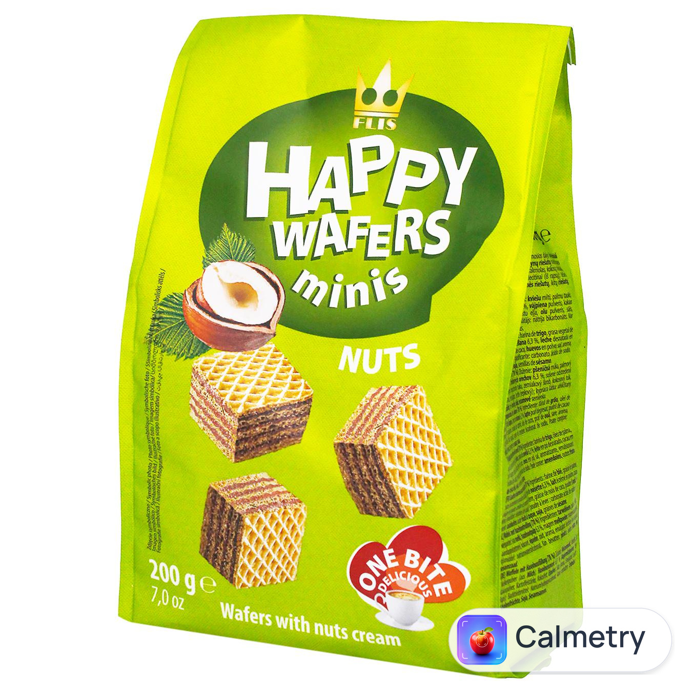 Вафлі Flis Happy Wafers лісовий горіх 200г