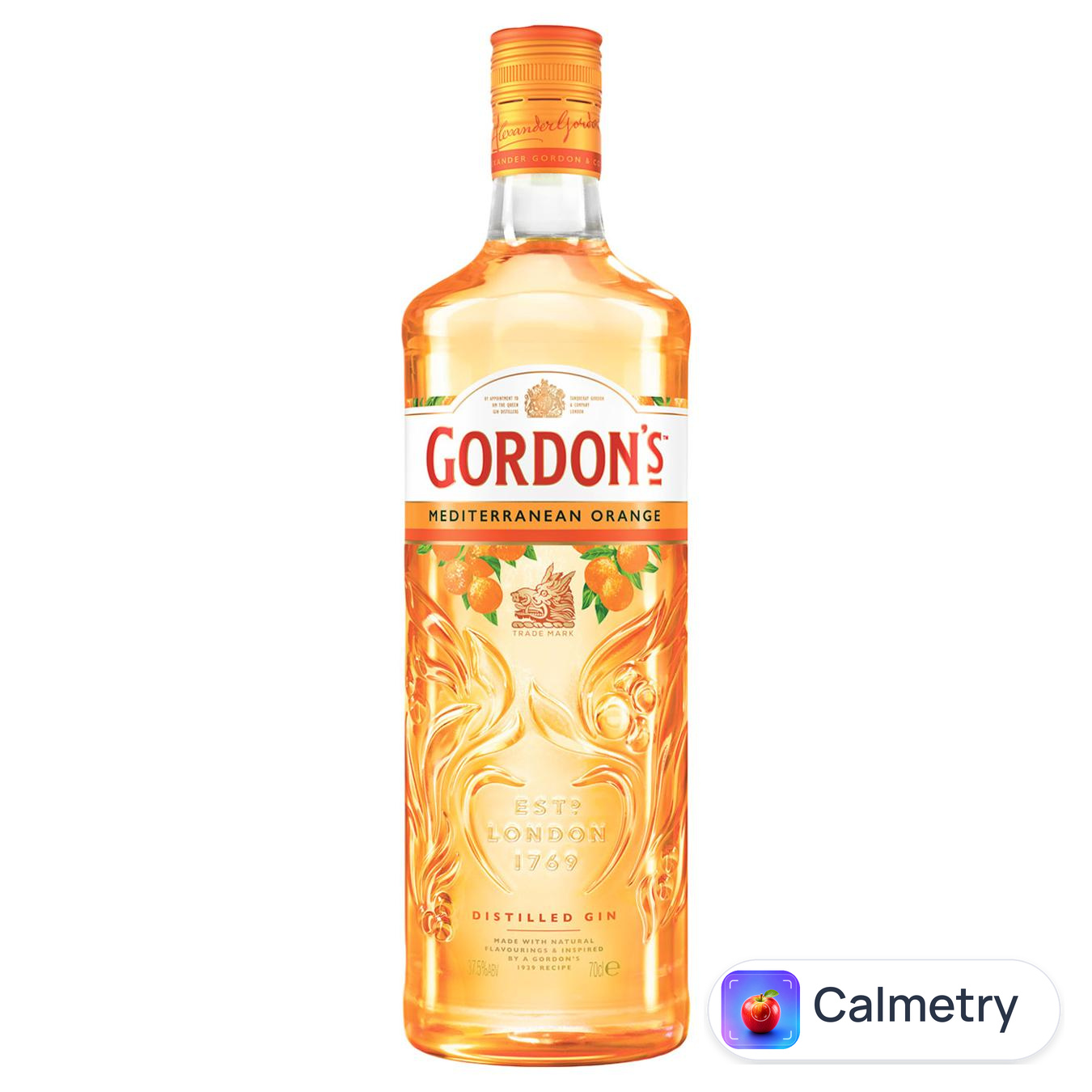 Джин Gordon’s Mediterranean Orange 37,5% 0,75л — фото продукту