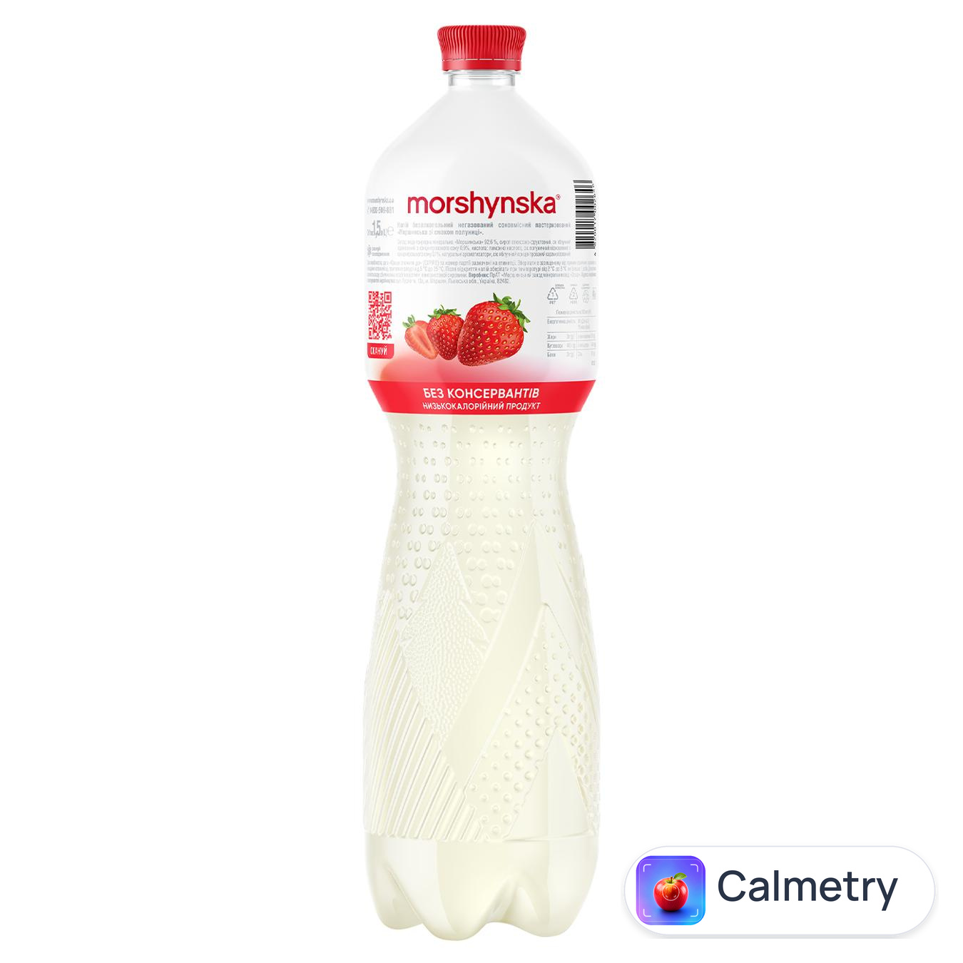 Напій соковмісний Моршинська негазований зі смаком полуниці 1,5л — фото продукту
