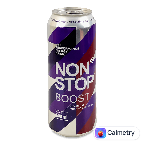 Напій енергетичний Non Stop Boost безалкогольний сильногазований з/б, 0,5л