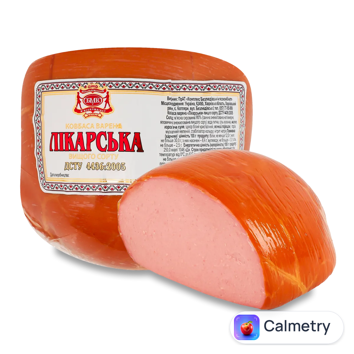Ковбаса «Безлюдівський МК» «Лікарська» н/о в/ґ Безлюдівський м'ясокомбінат