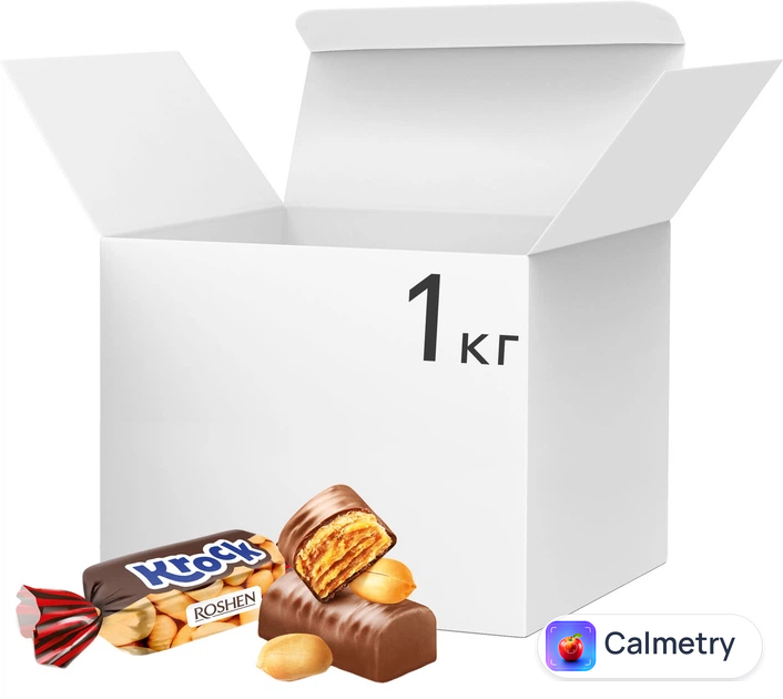 Цукерки Roshen Krock з арахісовою пастою 1 кг