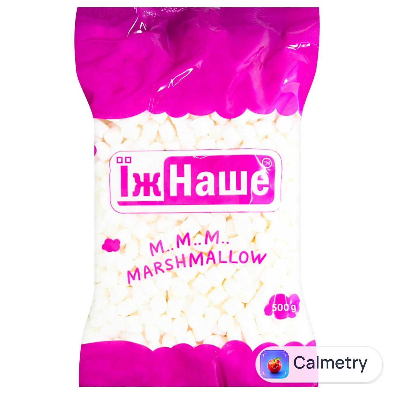 Маршмеллоу ЇжНаше Mini Snowy Mallows з ароматом пломбіру та ванілі 500г