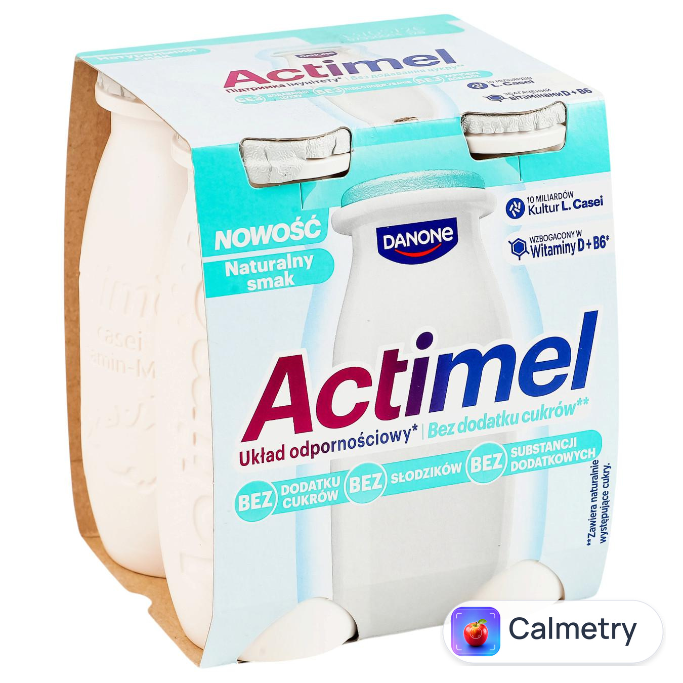 Продукт кисломолочний Actimel без цукру 1,6% 4шт*100г
