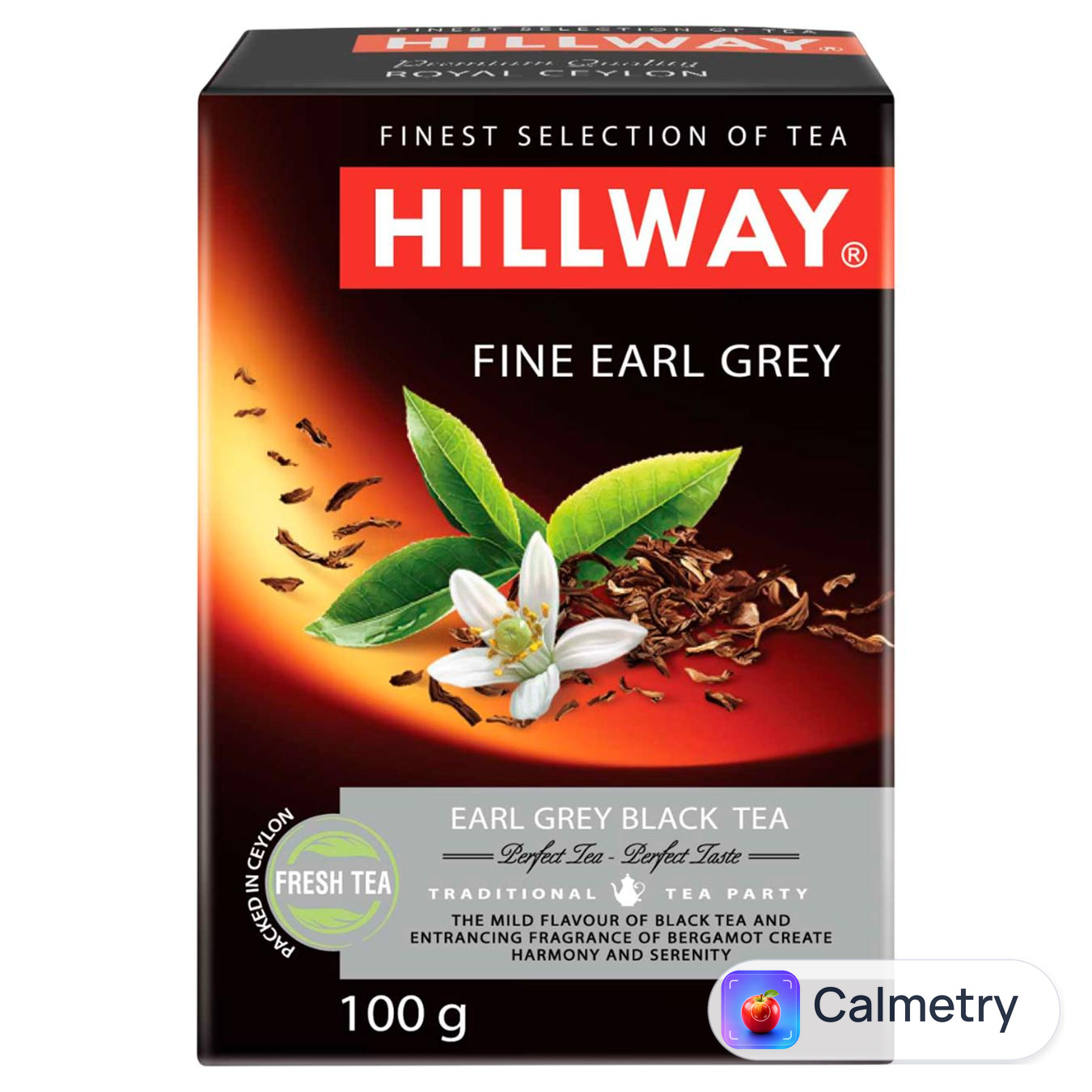 Чай чорний Hillway Fine Earl Grey з бергамотом 100г — фото продукту
