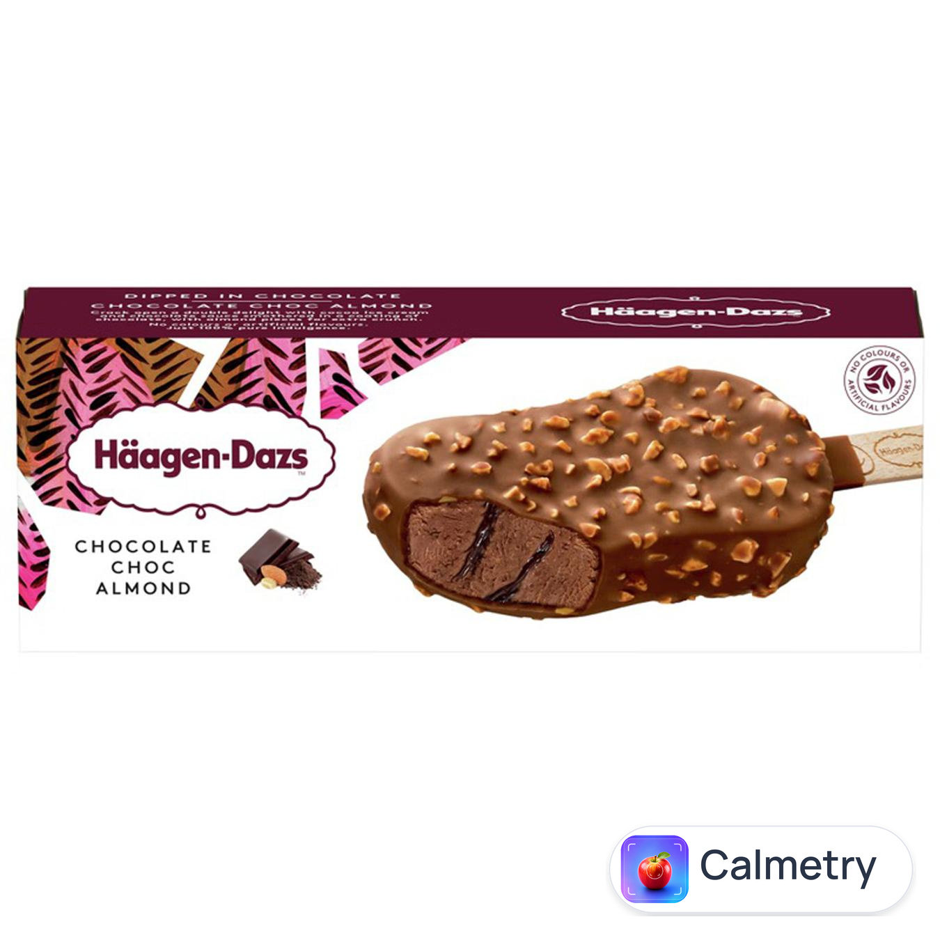 Морозиво Haagen-Dazs пломбір шоколадний з мигдалем в шоколаді 70г