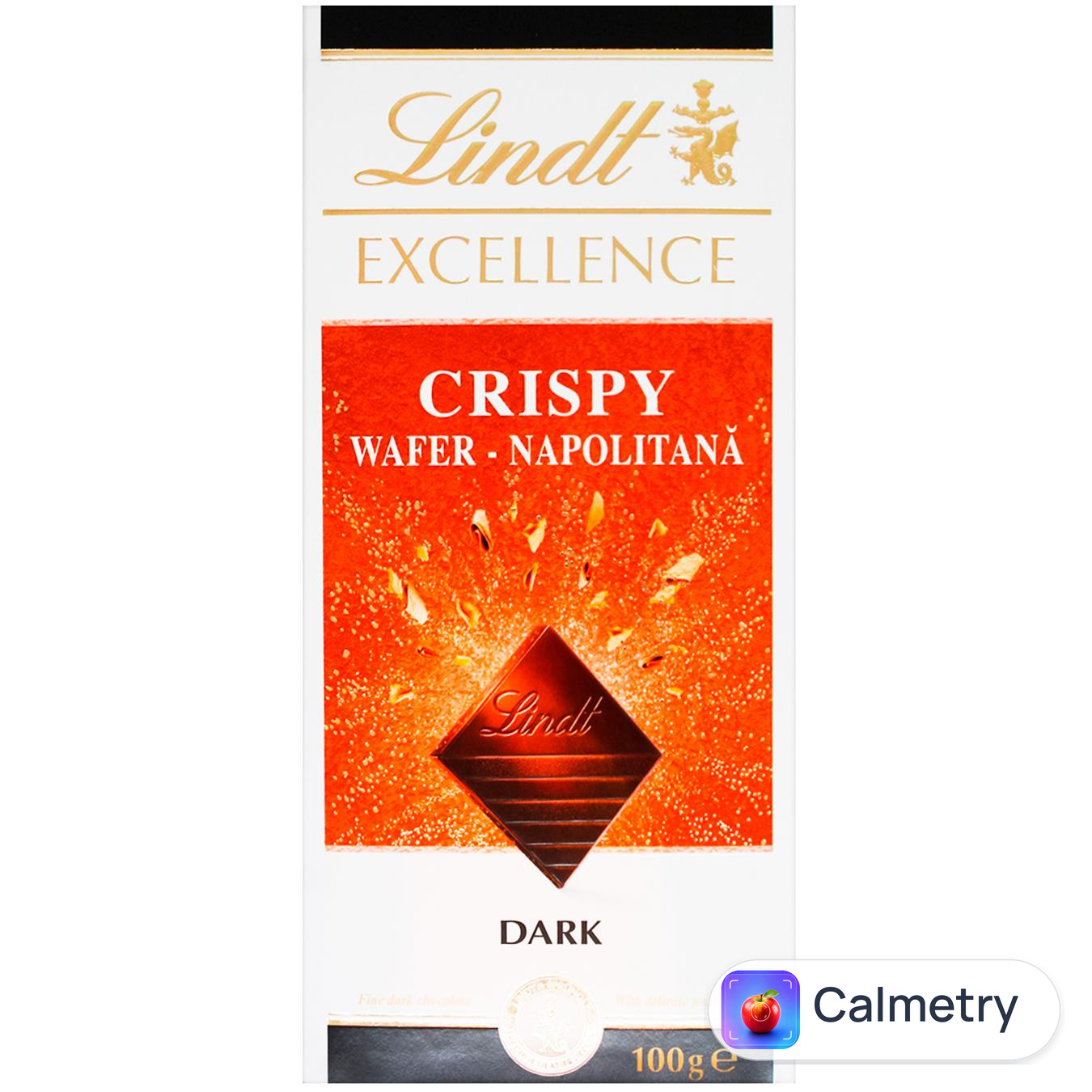 Шоколад чорний Lindt Excellence з хрустким печивом 100г