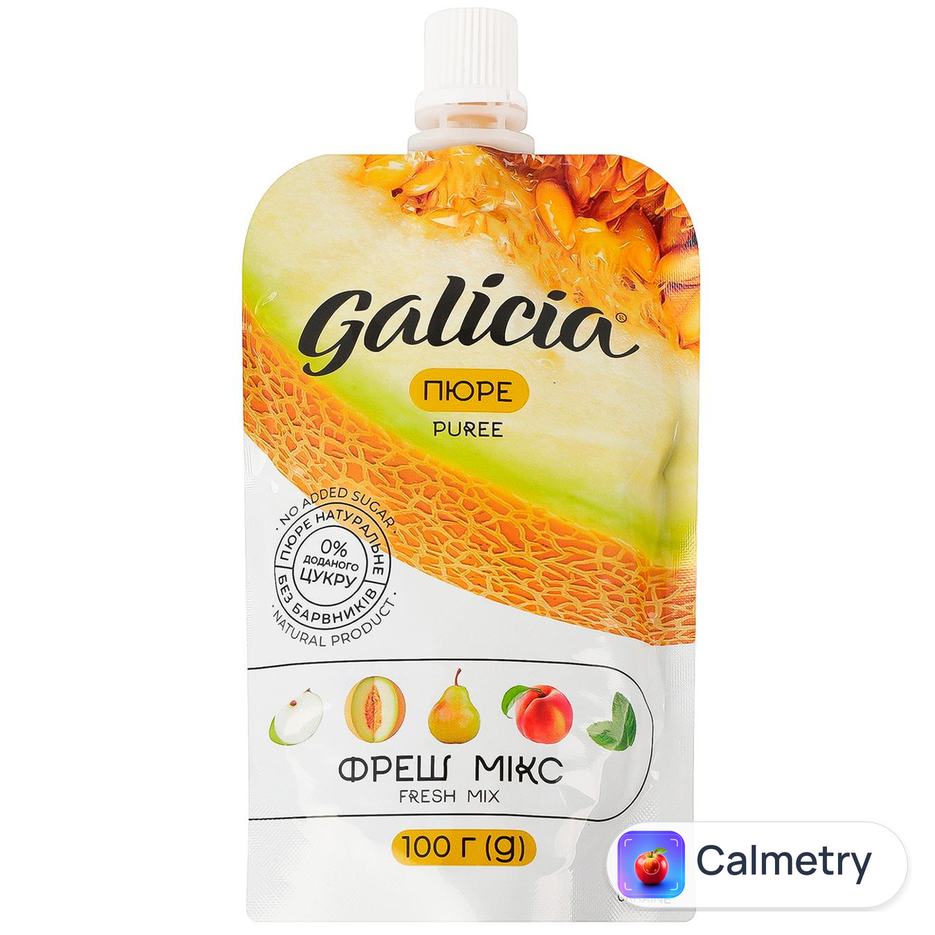 Пюре Galicia Фреш мікс смак Дині та м’яти 100г
