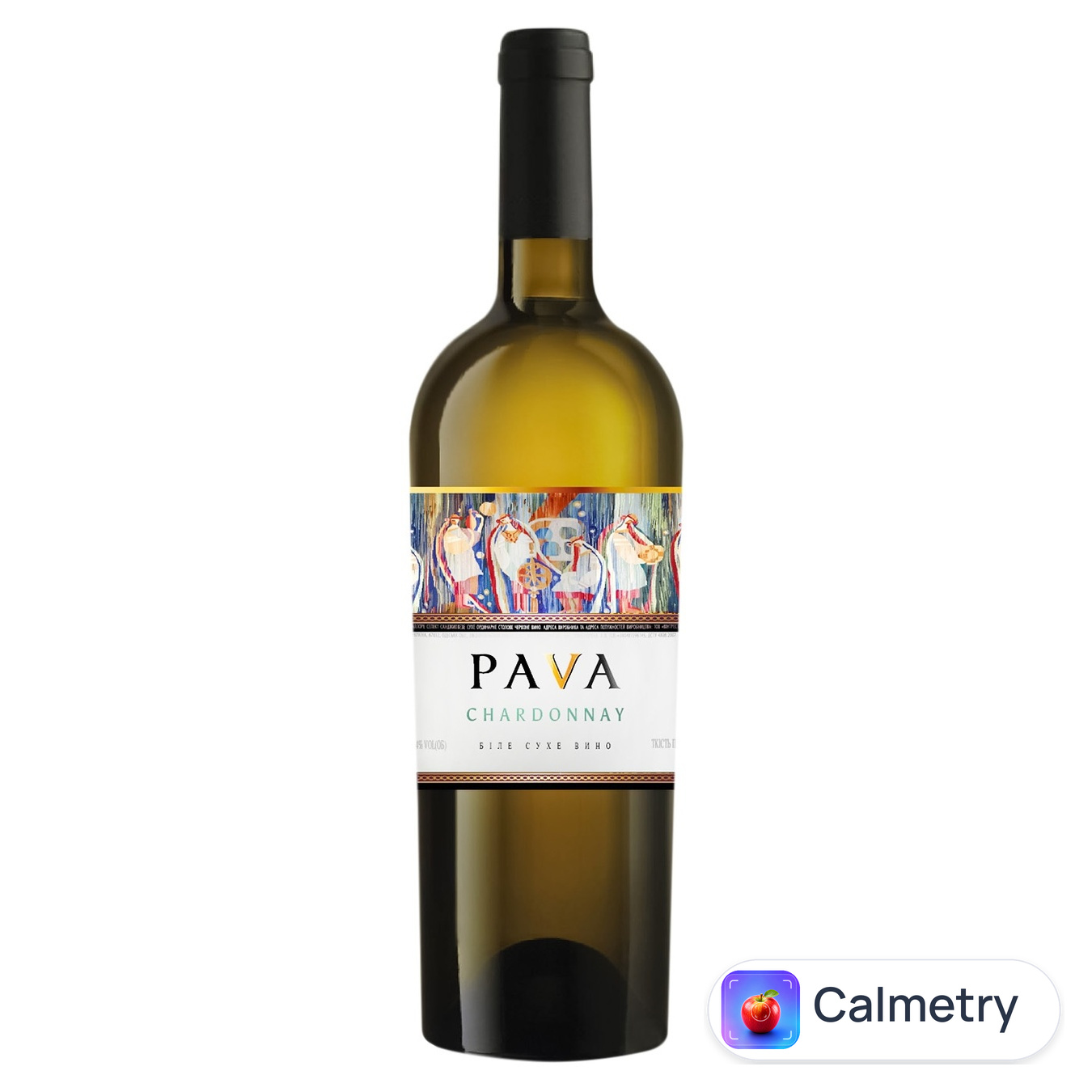 Вино Pava Chardonnay біле сухе 9,5-14% 0,75л