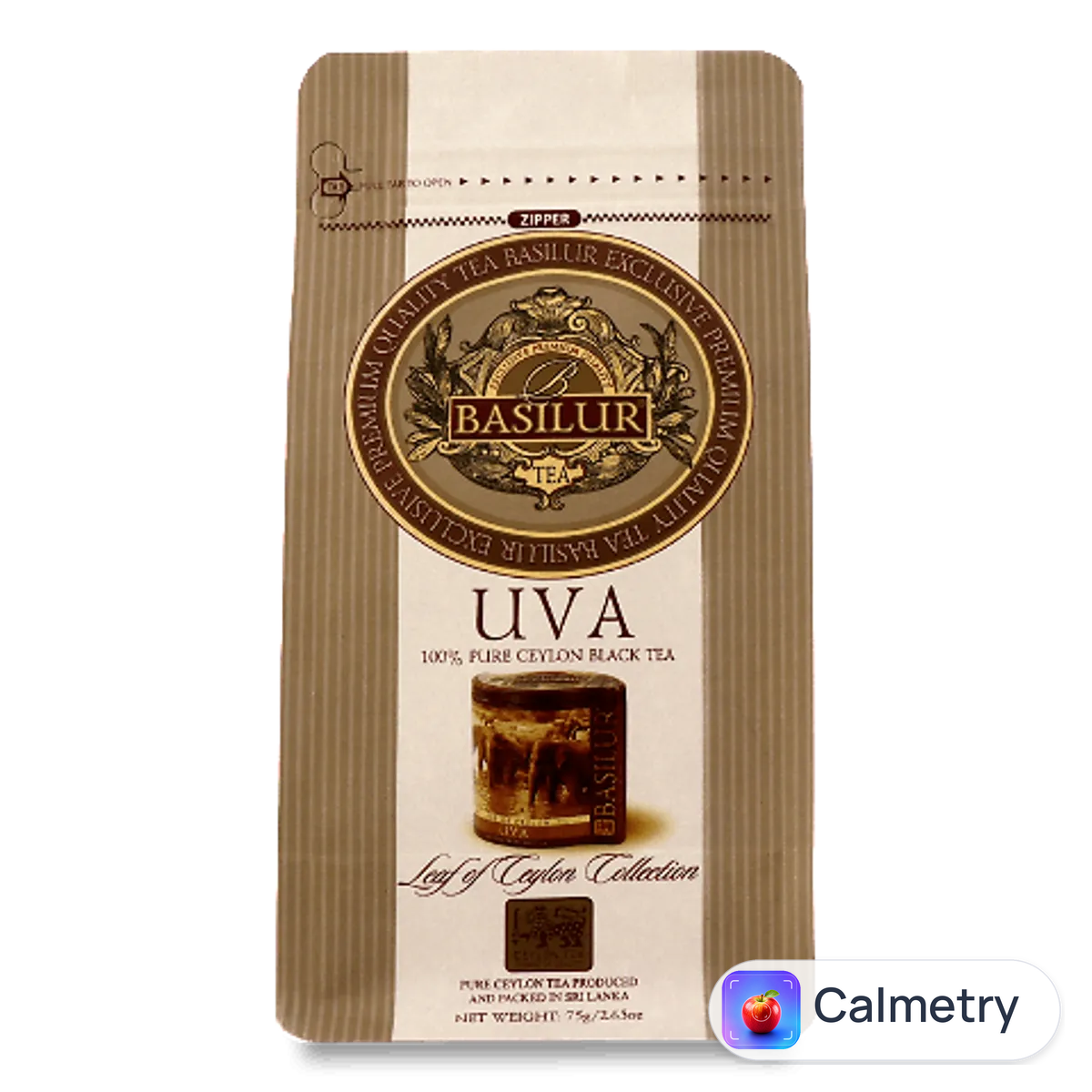 Чай чорний Basilur Uva zipper pouch 75г