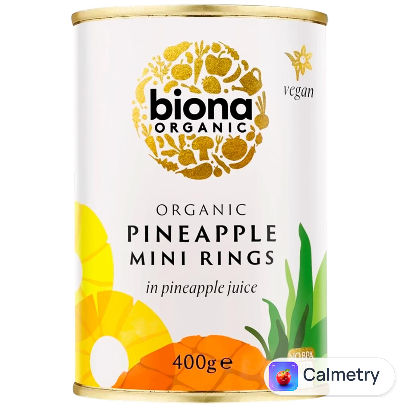 Ананас Biona Organic Міні кільця в ананасовому соку 400г