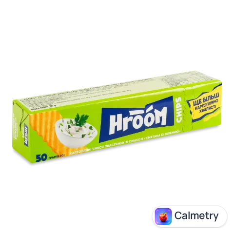 Чіпси Hroom! картопляні зі смаком сметани