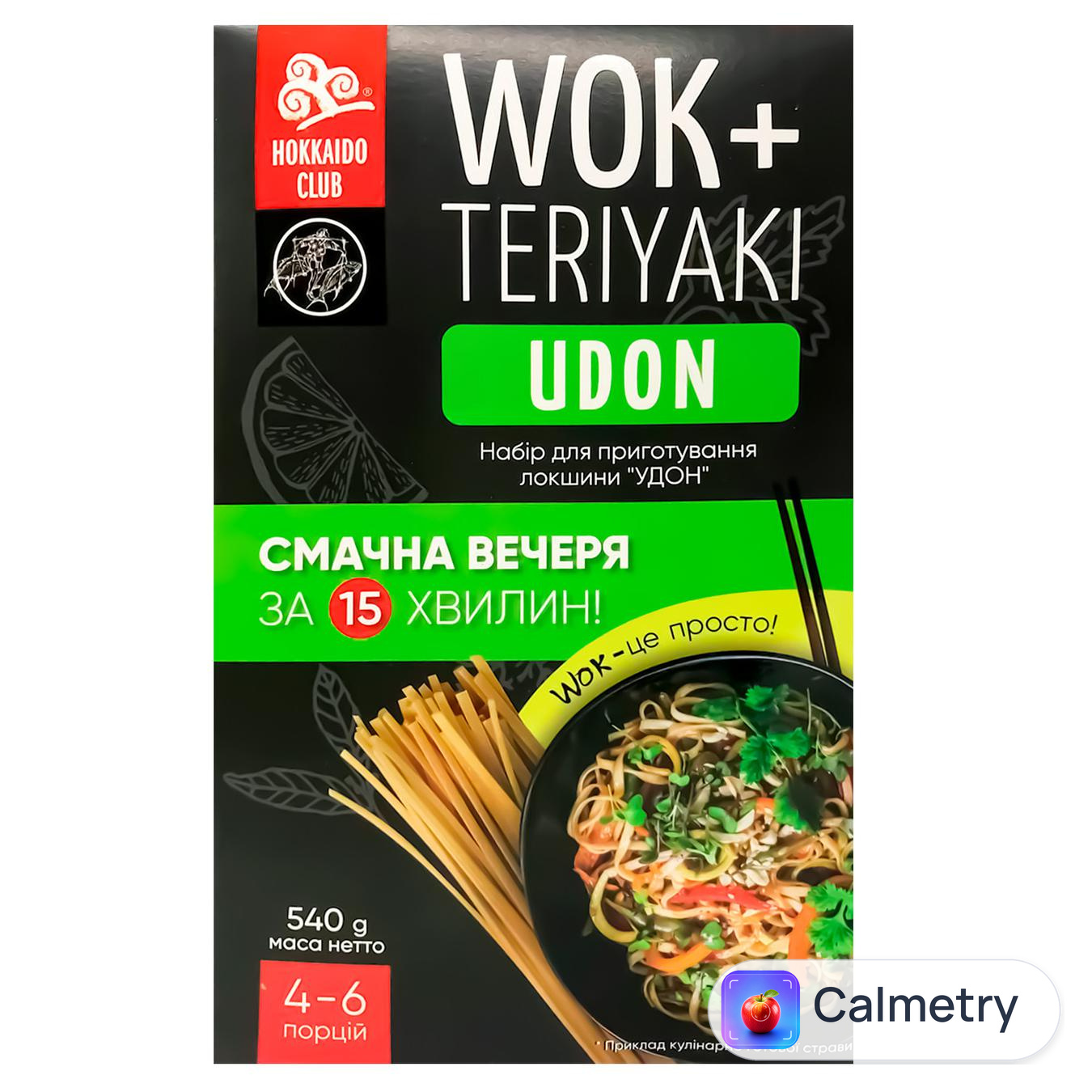 Набір Hokkaido Club WOK Udon для приготування локшини 540г — фото продукту