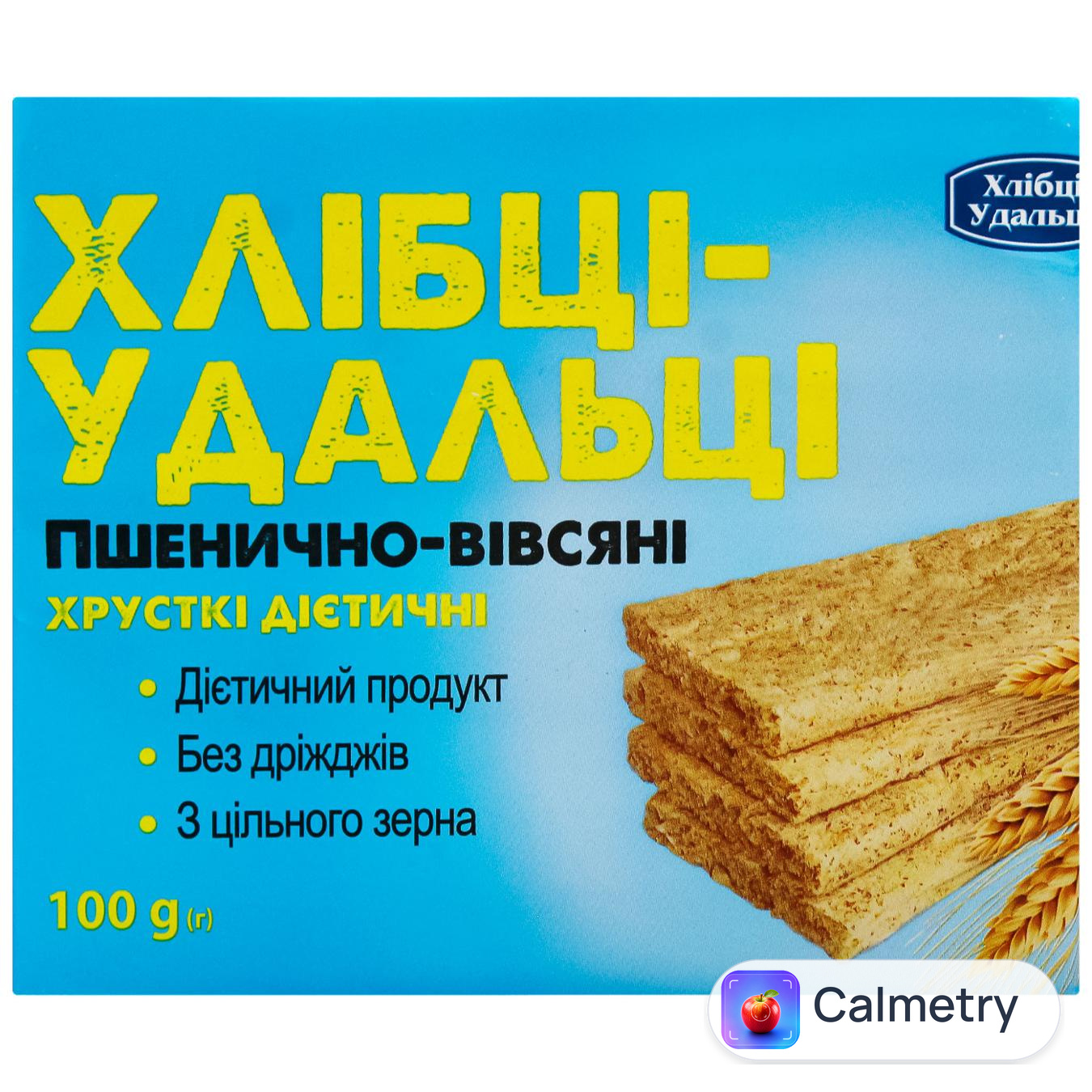 Хлібці Хлібці-Удальці Пшенично-вівсяні 100г — фото продукту