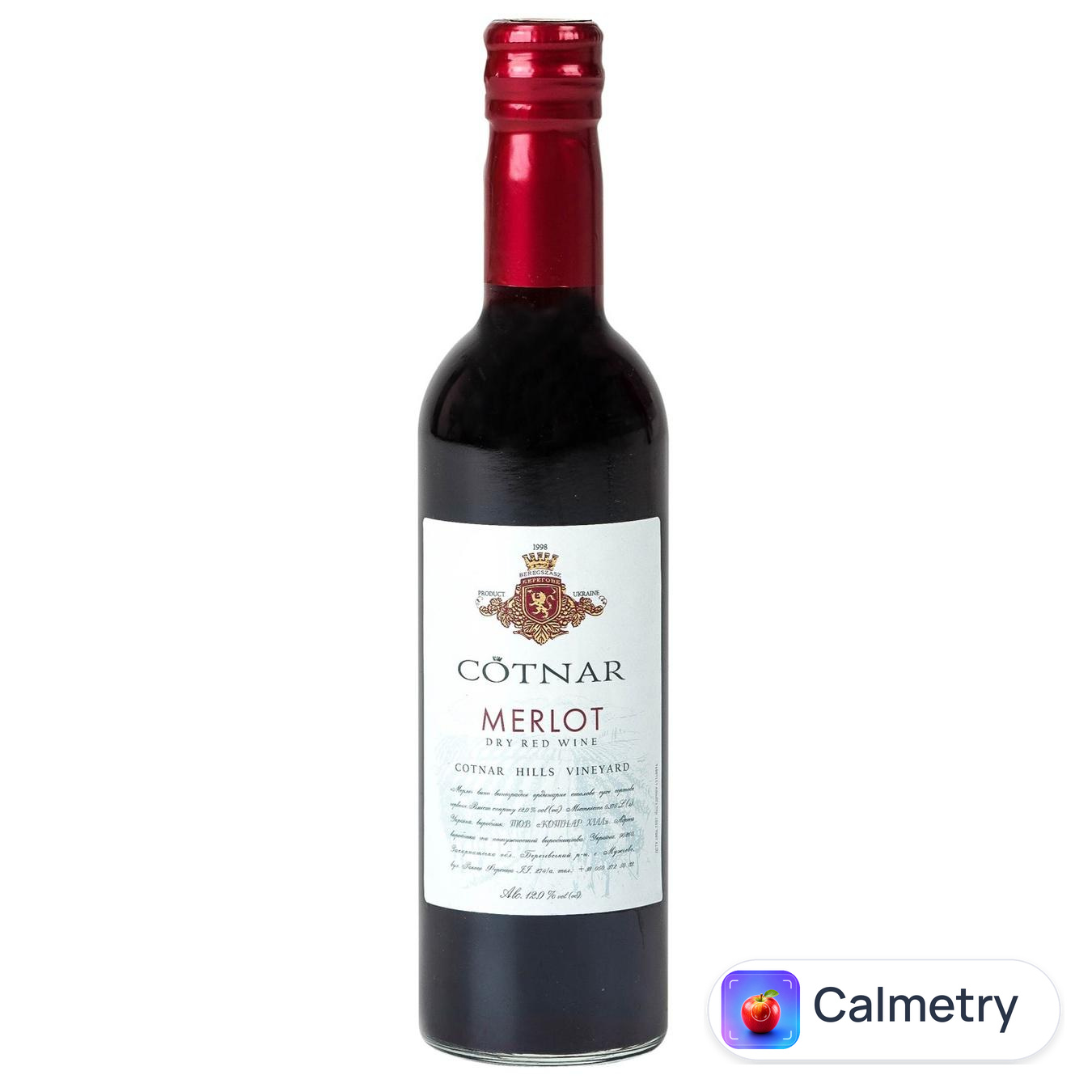 Вино Cotnar Merlot червоне сухе 10-14% 0,375л — фото продукту