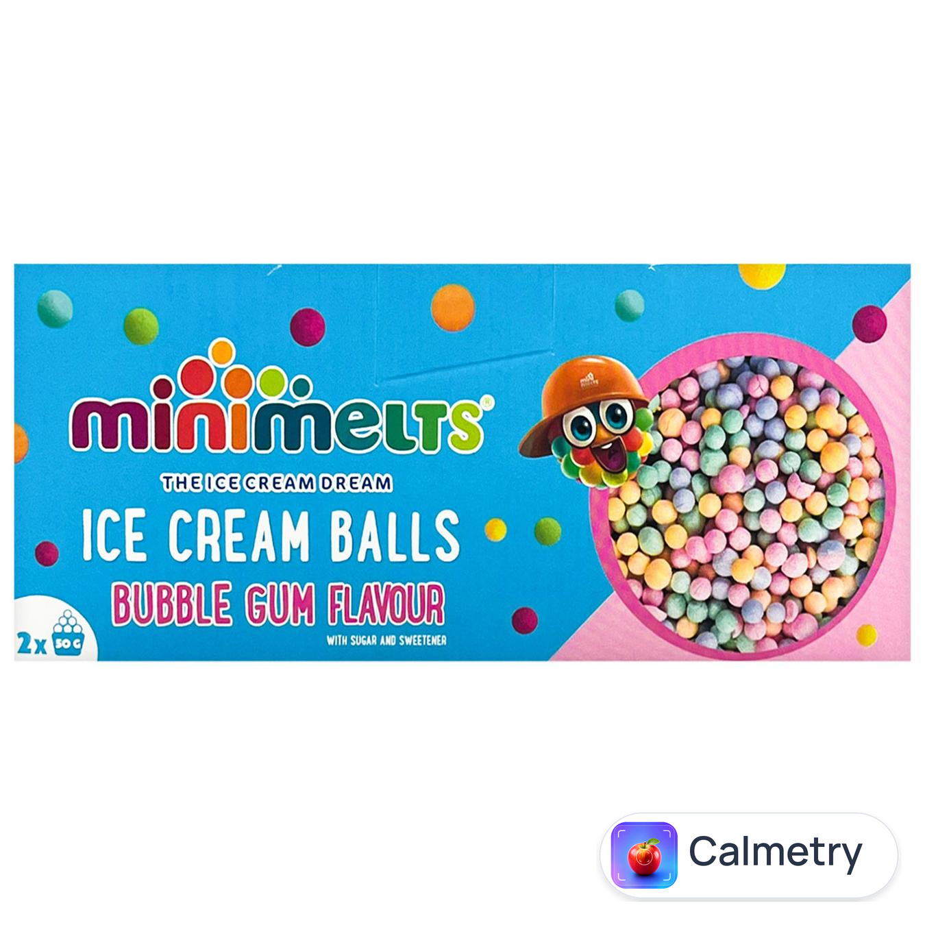 Морозиво Mini Melts зі смаком жувальної гумки 50г х 2шт — фото продукту