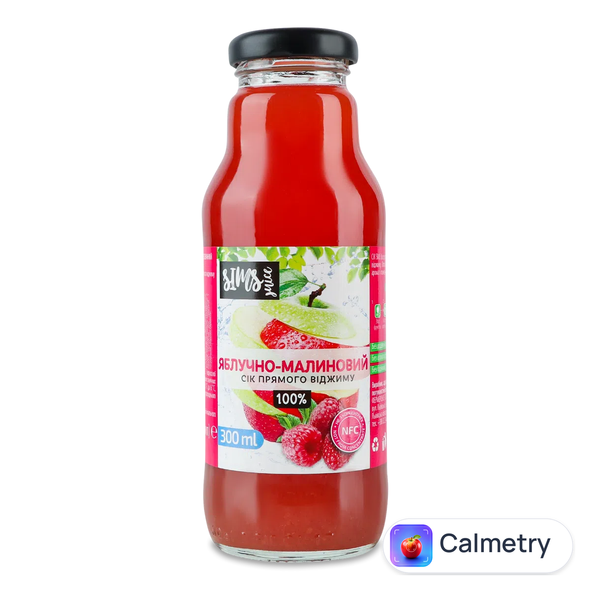 Сік Sims Juice яблучно-малиновий 0,3л