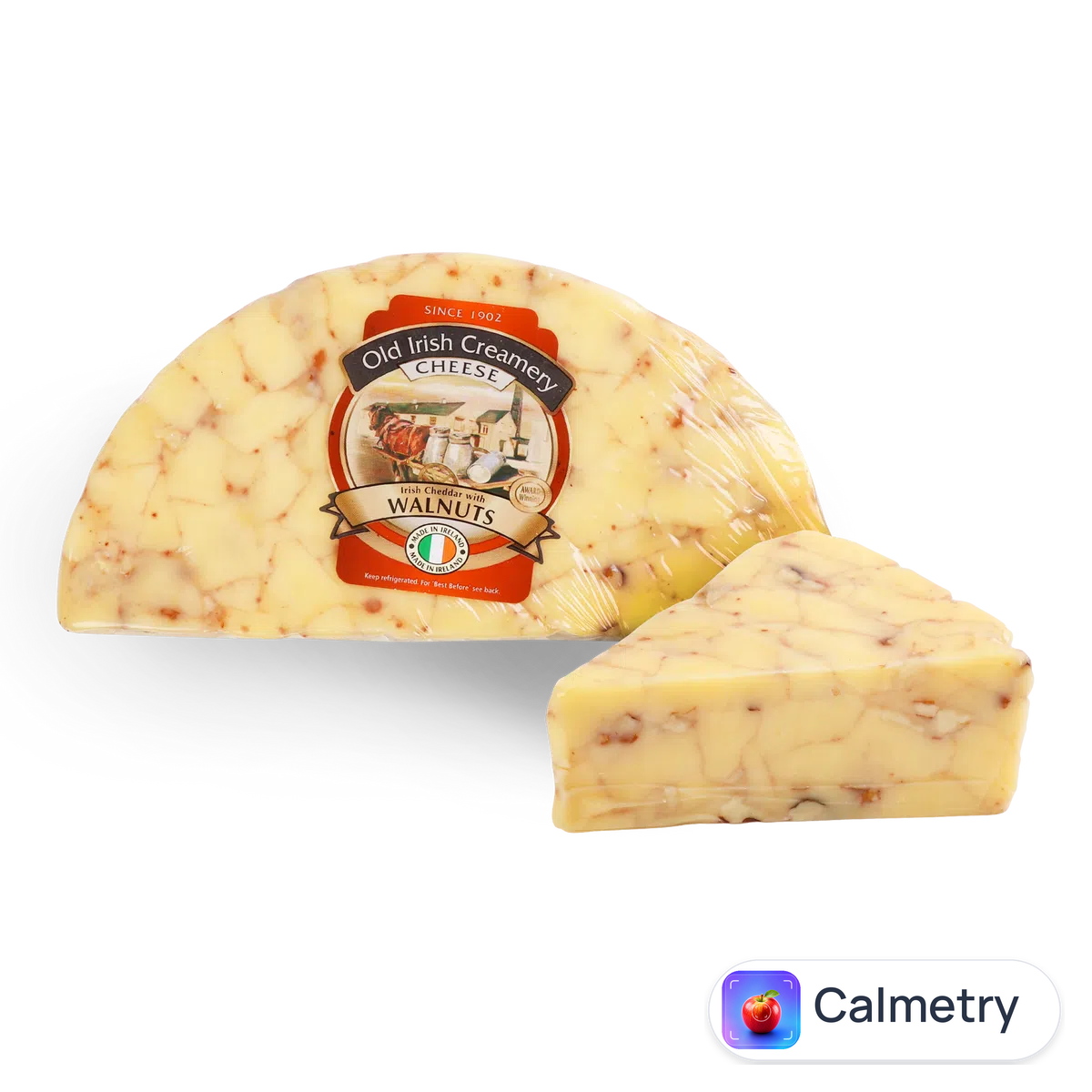 Сир Old Irish Creamery Чеддер з волоським горіхом 57,6%