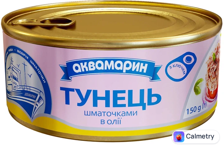Тунець Аквамарин шматочками в олії 150 г