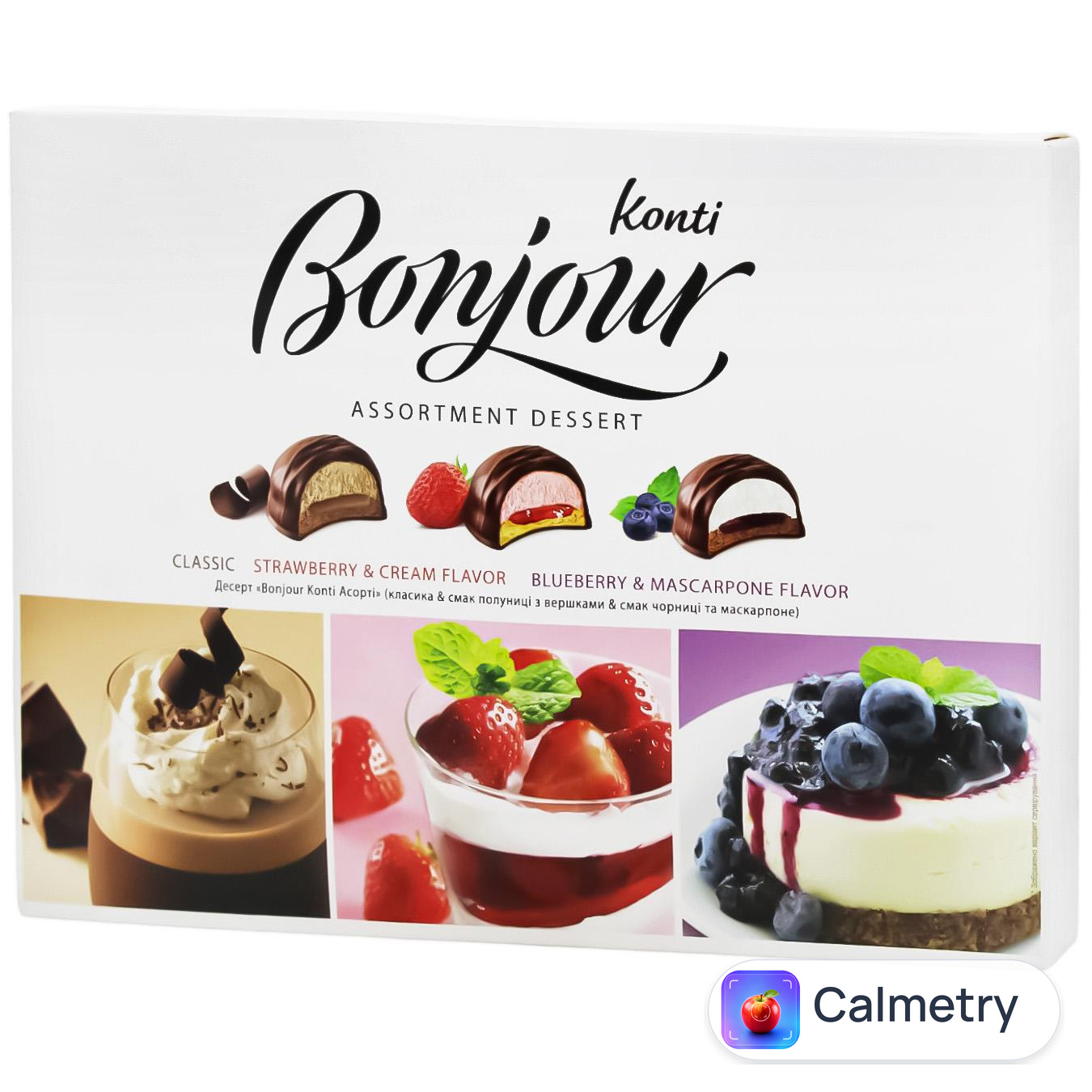 Десерт Konti Bonjour Асорті 348г — фото продукту