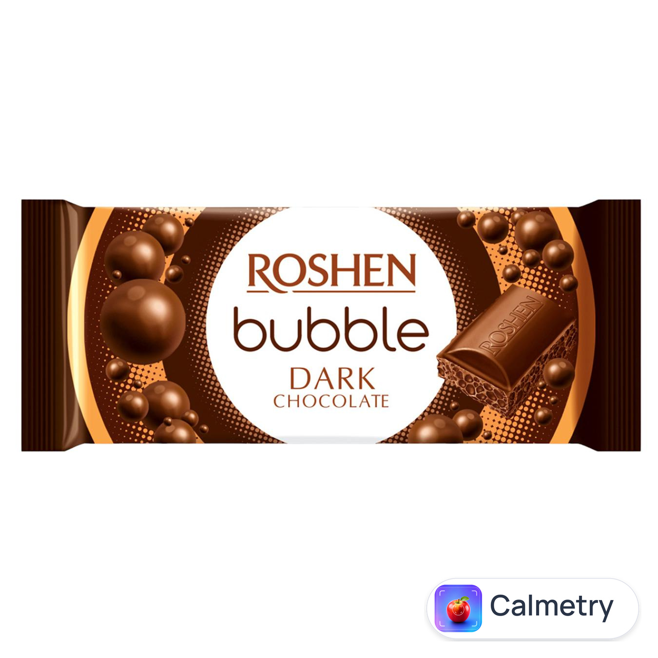 Шоколад чорний Roshen пористий 80г — фото продукту