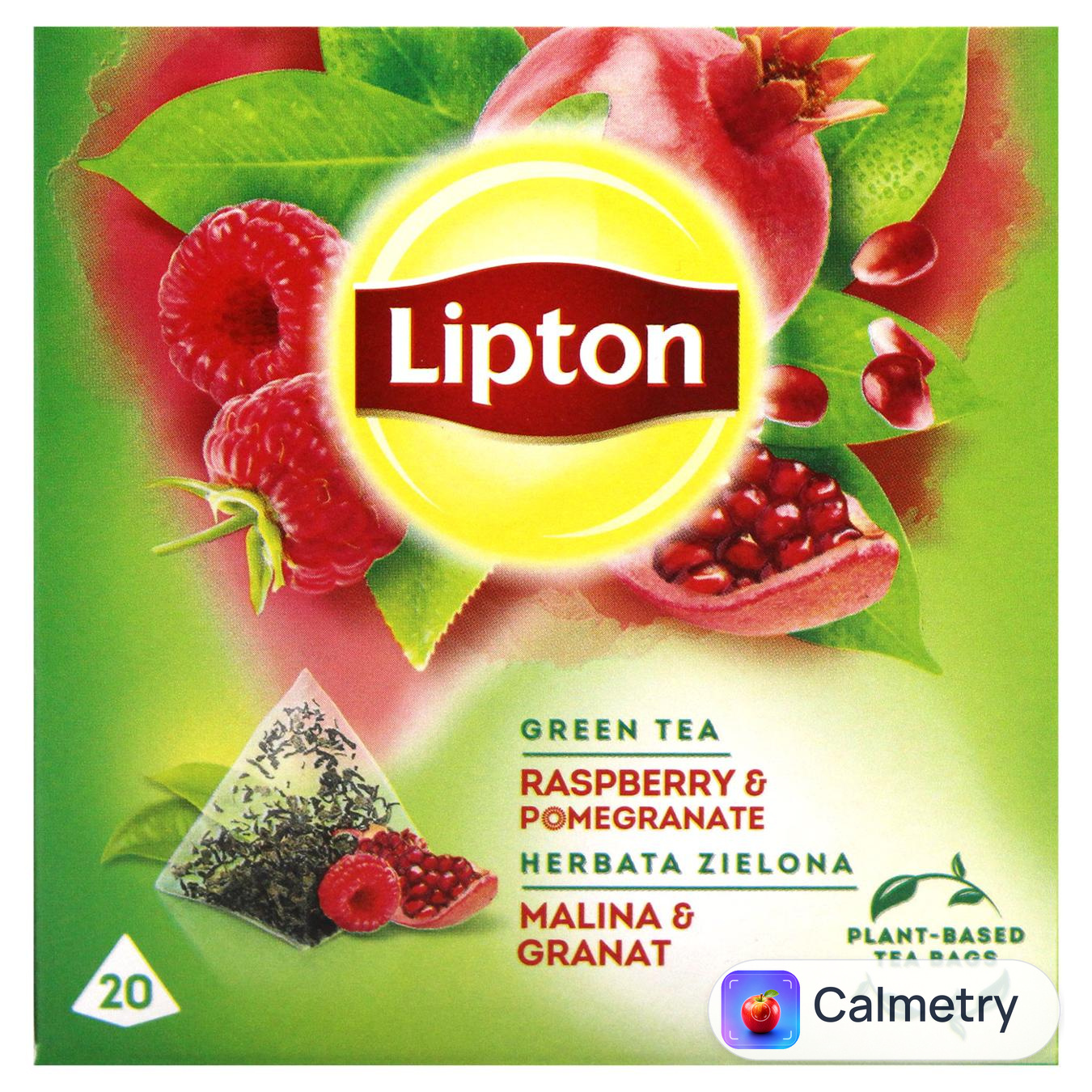 Чай зелений Lipton Малина та гранат 1,4г*20шт — фото продукту