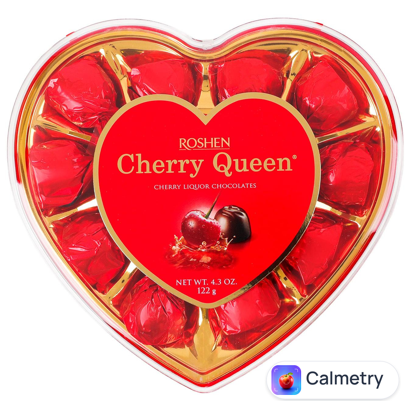 Цукерки Рошен Cherry Queen Heart 122г — фото продукту