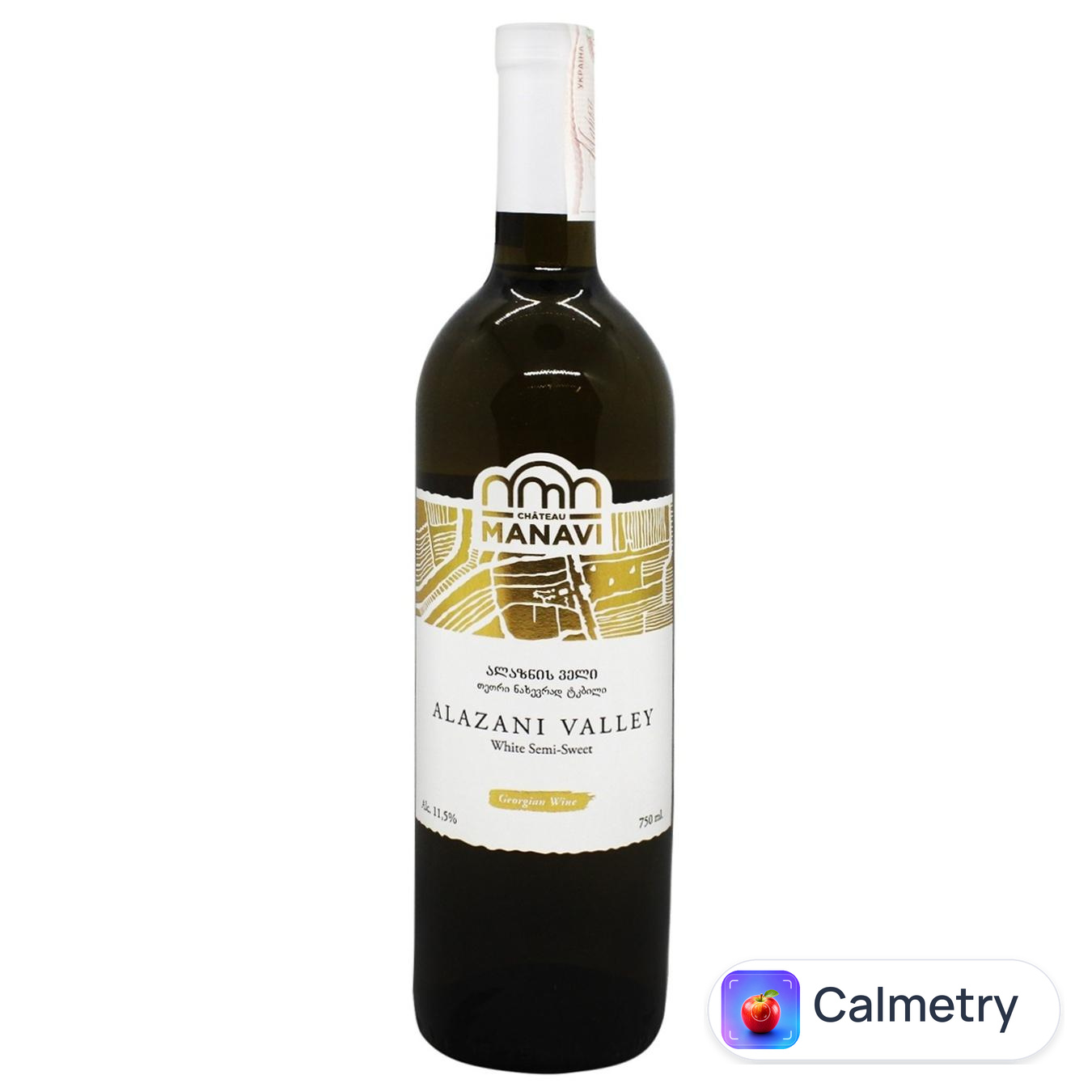 Вино Chateau Manavi Алазанська долина біле напівсолодке 11,5% 0,75л