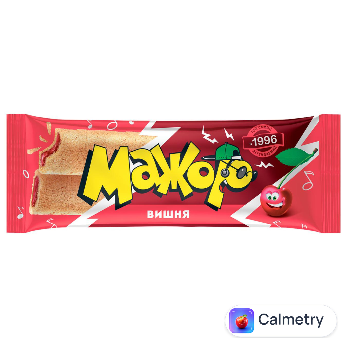 Печиво АВК Мажор вишня 49г — фото продукту