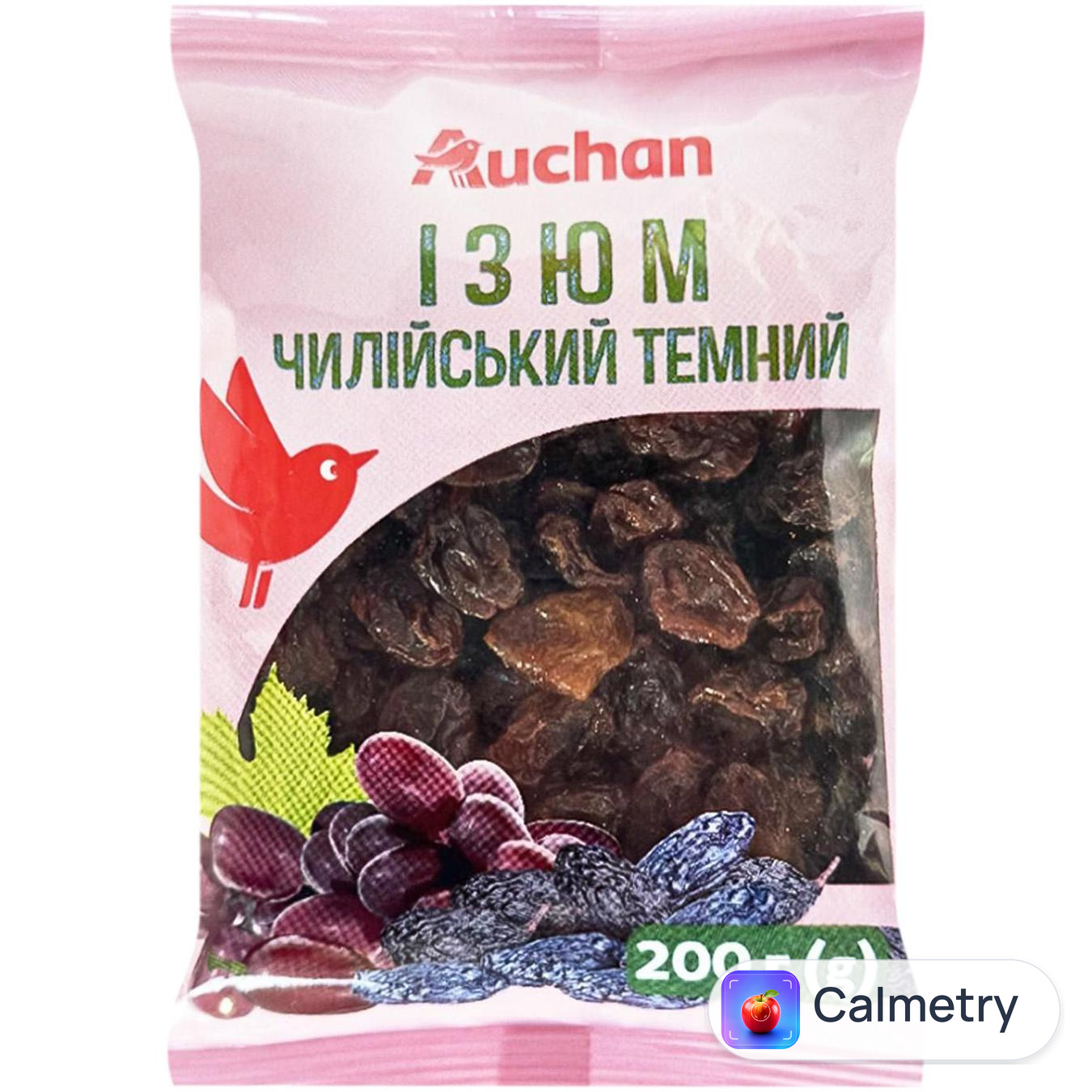 Родзинки Auchan чилійські темні 200г