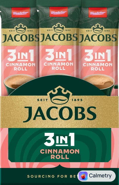 Напій кавовий Jacobs 3 в 1 Cinnamon Roll 11.2 г х 24 шт
