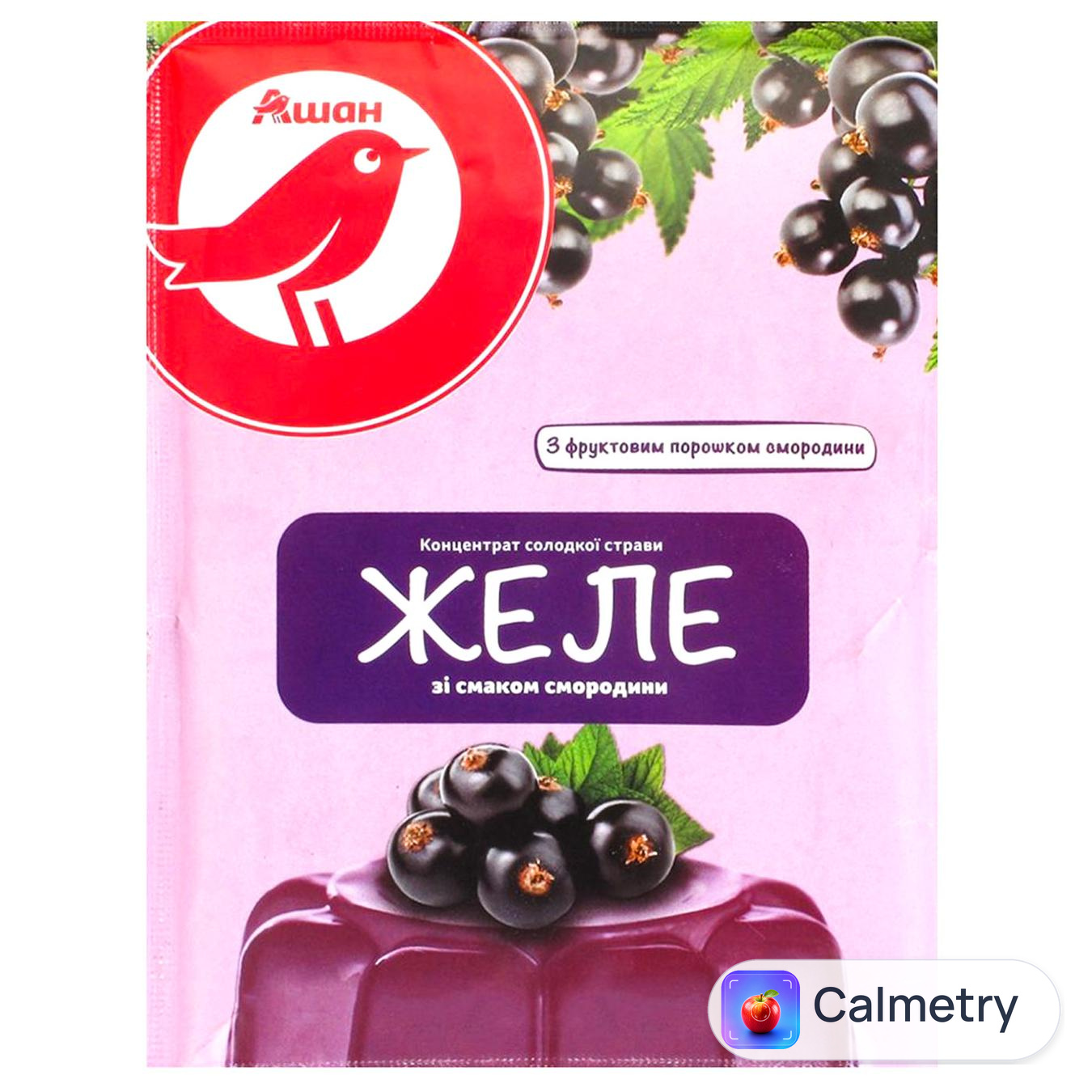 Желе Auchan зі смаком смородини 90г