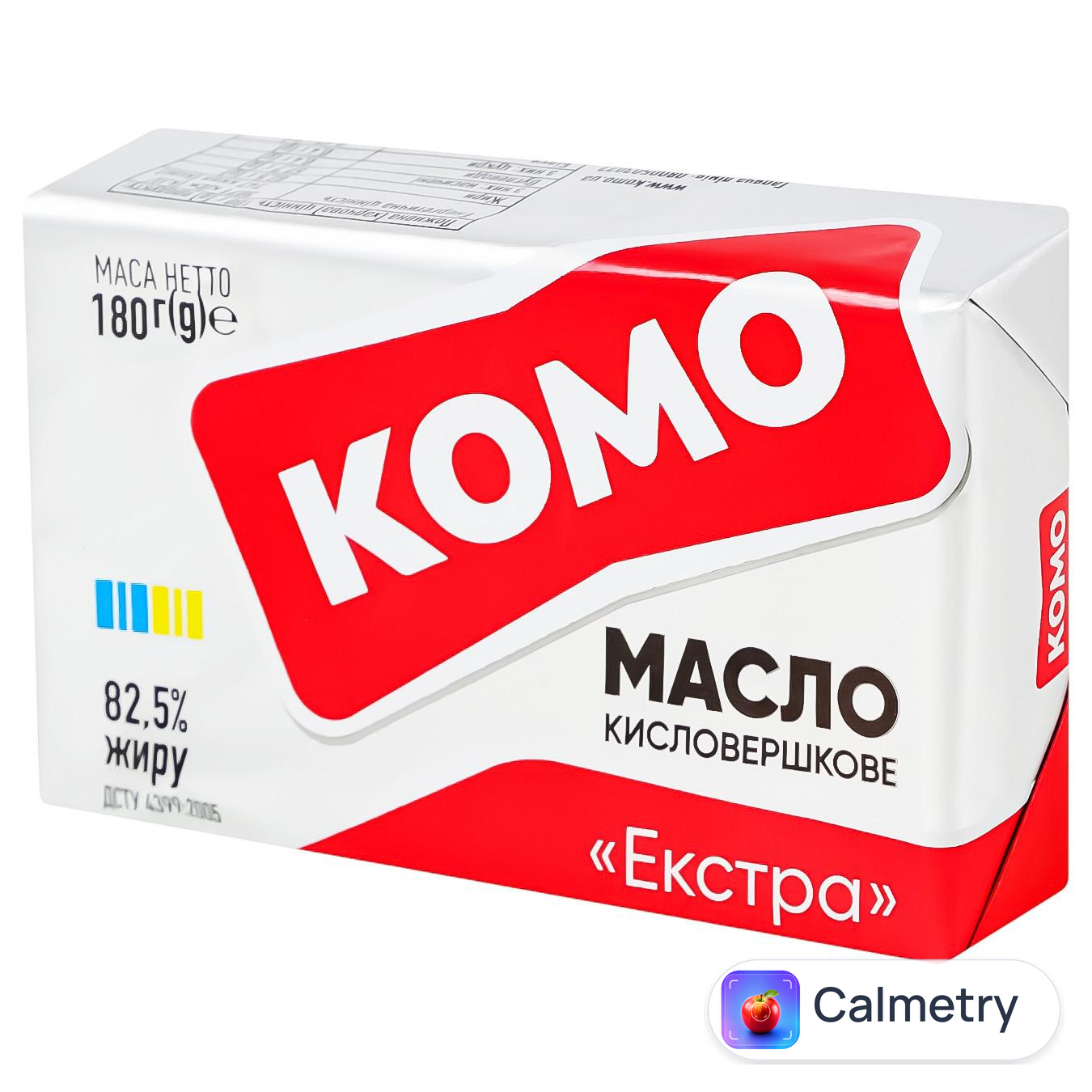 Масло Комо Селянське кисловершкове 82,5% 180г