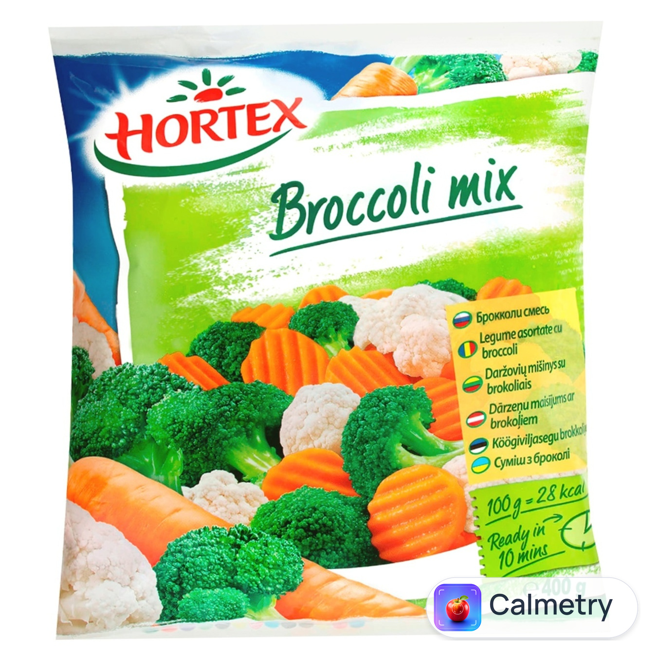 Суміш броколі Hortex швидкозаморожена 400г