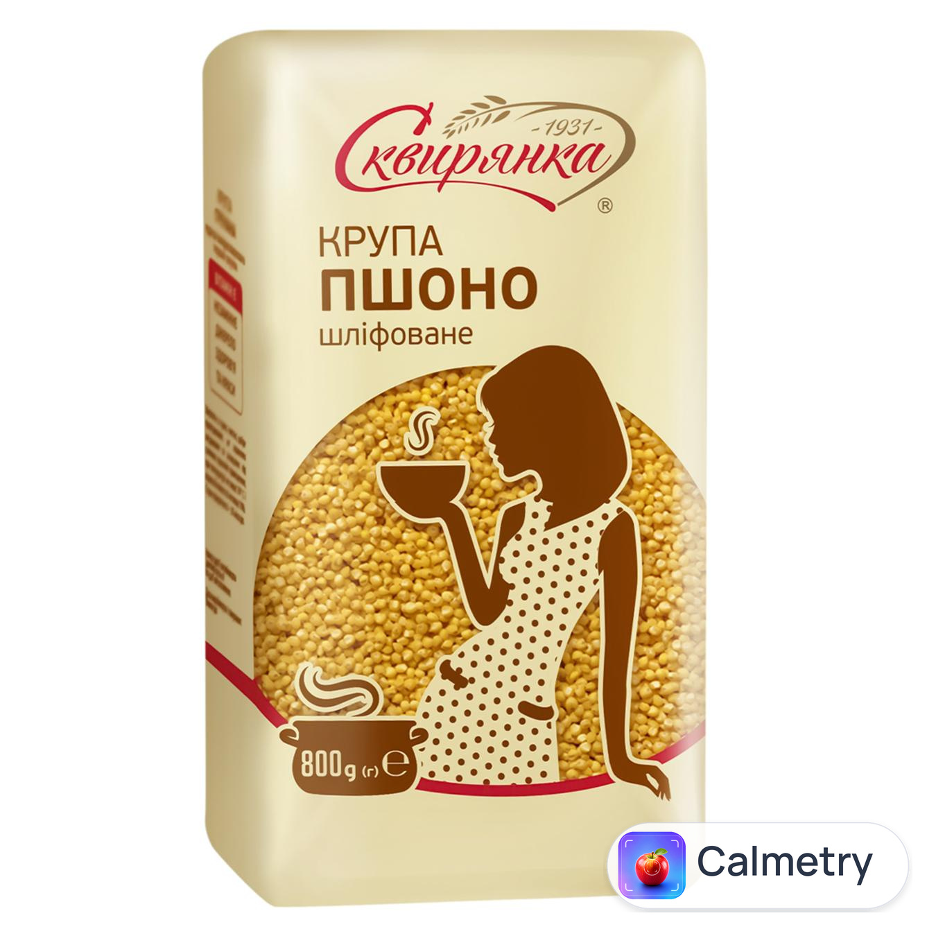 Крупа Сквирянка пшоно шліфоване 800г — фото продукту